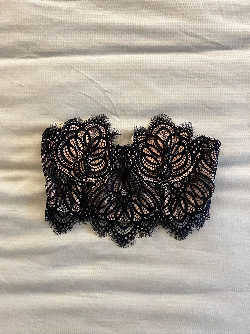 Black Lace Corset Bandeau